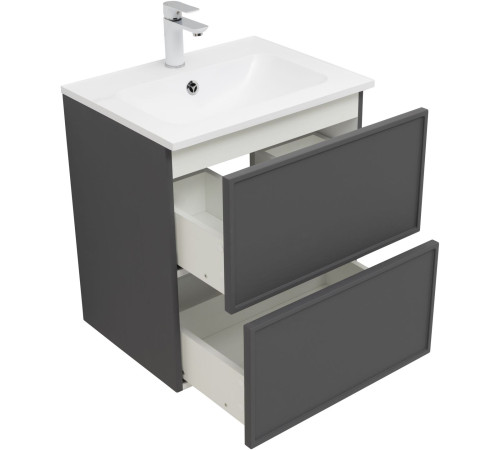 Тумба под раковину Aquanet Арт 60 ясень графит