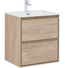 Тумба под раковину Aquanet Милан 60 дуб светлый