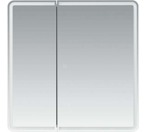 Зеркальный шкаф Aquanet Оптима 80 с LED подсветкой