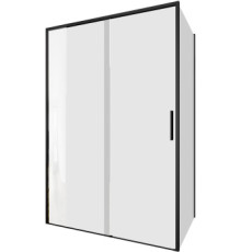 Душевой уголок Aquanet Pleasure Evo 130x100 AE65-130x100-BT профиль черный, прозрачное стекло