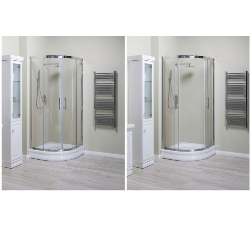 Душевой уголок Aquanet Delta NPE2142 100x100, R550, прозрачное стекло