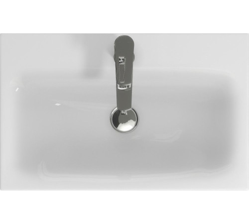 Тумба под раковину Aquanet Беркли 60 белый глянец (2 ящика)