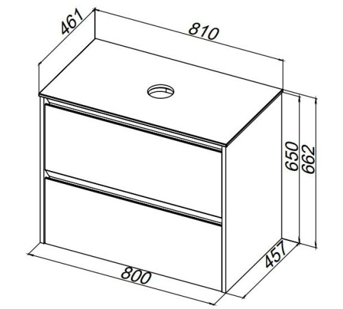 Тумба под раковину Allen Brau Activity 80 1.34012.CGM олива матовый/олива браш