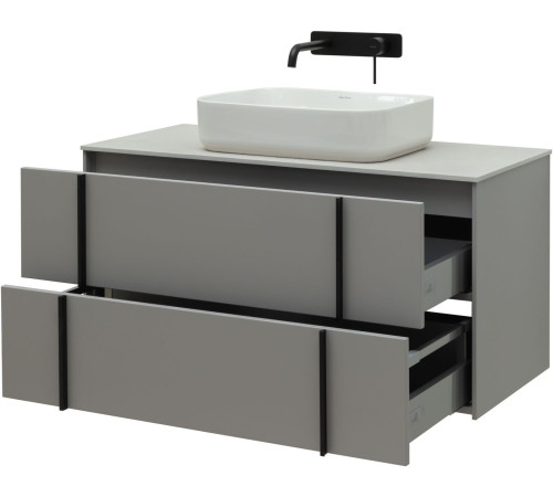 Тумба под раковину Allen Brau Reality 100 1.32007.PGM платина матовый