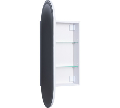 Зеркальный шкаф Aquanet Монте 40 белый, с LED подсветкой