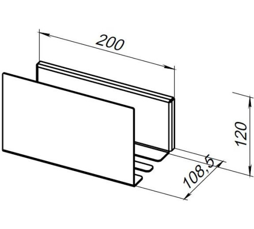 Полка Aquanet Магнум 20x12 белая