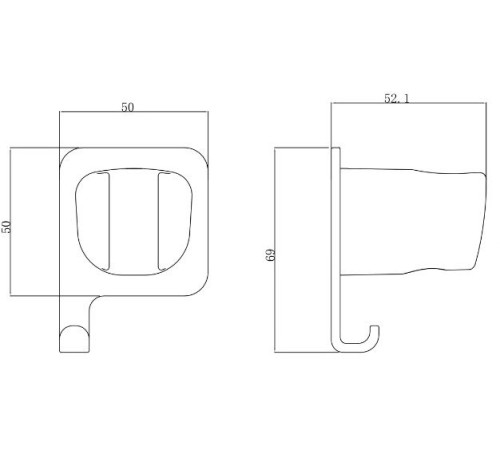 Держатель для душа Allen Brau Infinity 5.21B17-00 хром