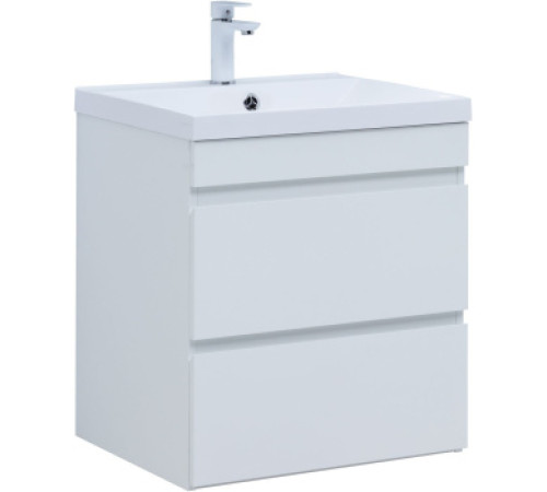 Тумба под раковину Aquanet Нота New 60 белый глянец
