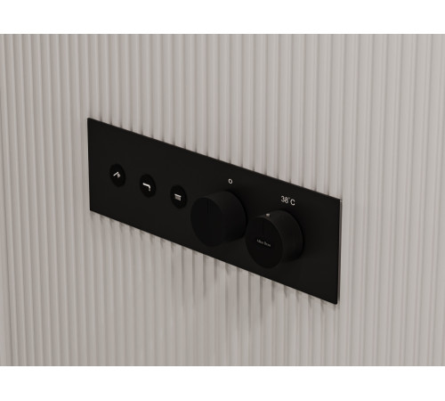 Смеситель для душа Allen Brau Liberty 5.33003-31 (с внутренней частью, 3 выхода) черный матовый