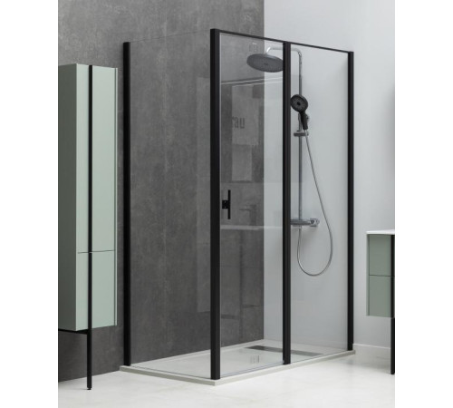 Душевой уголок Allen Brau Priority 120x100 3.31009.BBA + 3.31021.BBA черный браш