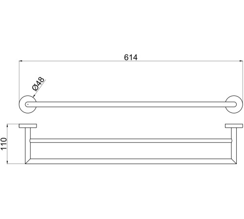Держатель для полотенец Allen Brau Priority 6.31012-00 хром