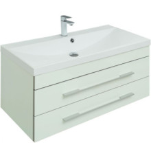 Тумба с раковиной Aquanet Верона 100 белый (подвесная 2 ящика)