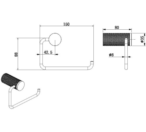 Держатель для туалетной бумаги Allen Brau Priority 4.0 6.31С07-00 хром