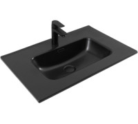 Раковина Aquanet Flat 70 черная матовая
