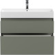 Тумба под раковину Allen Brau Infinity 85 1.210026.CGM олива матовый