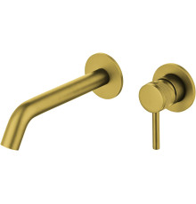 Смеситель для раковины Allen Brau Priority 5.31030-GB (с внутренней частью) золото браш