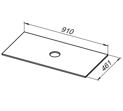 Столешница Allen Brau Reality 90 1.32024.G-S серый структ