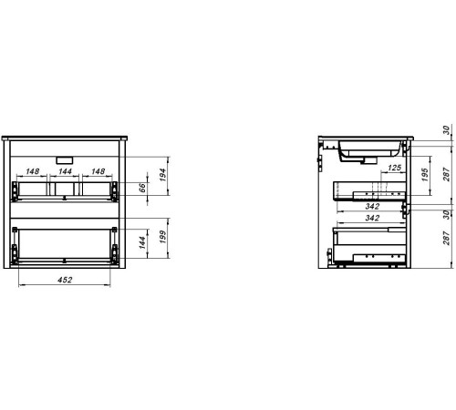 Тумба под раковину Allen Brau Gravity 60 1.370008.BGM синий матовый