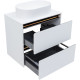 Тумба под раковину Allen Brau Activity 70 1.34003.WM белый матовый/черный браш