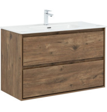 Тумба под раковину Aquanet Милан 100 дуб рустикальный