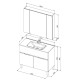 Мебель для ванной Aquanet Алвита New 100 1 ящик, 2 дверцы, белый матовый