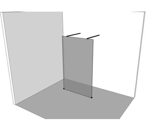 Душевая перегородка Allen Brau Infinity 2 160 3.21055.BA серебро браш