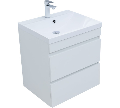 Тумба под раковину Aquanet Нота New 60 белый глянец