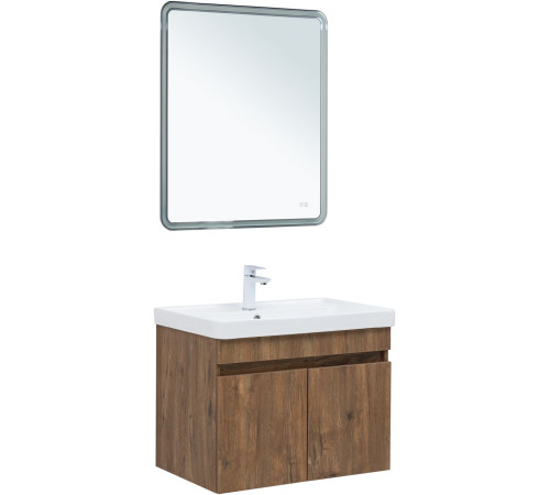 Тумба под раковину Aquanet Оптима 70 дуб рустикальный