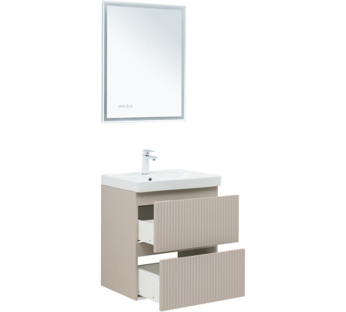 Тумба под раковину Aquanet Джейн (Flat) 60 бежевый