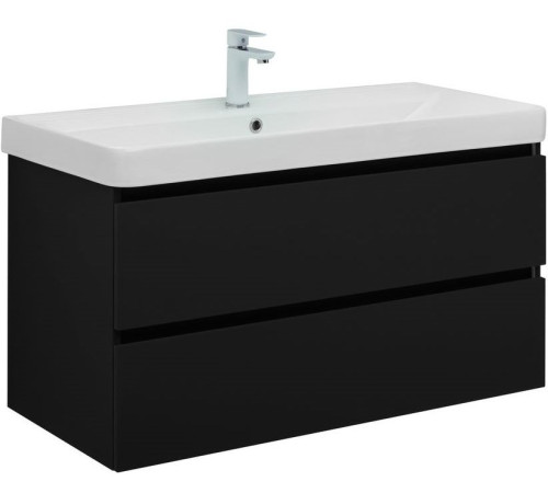 Тумба под раковину Aquanet Вега 2.0 100 черный