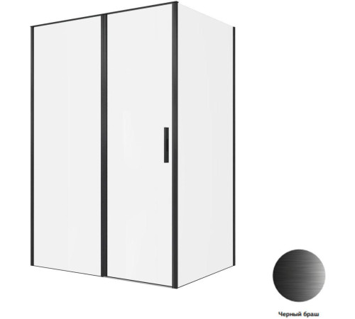 Душевой уголок Allen Brau Priority 140x100 3.31036.BBA + 3.31048.BBA черный браш