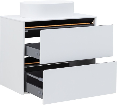 Тумба под раковину Allen Brau Activity 80 1.34004.WM белый матовый/черный браш