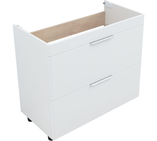 Тумба под раковину Aquanet Ирис New 90 напольная, белый глянец