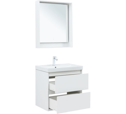 Тумба под раковину Aquanet Милан 70 белый глянец