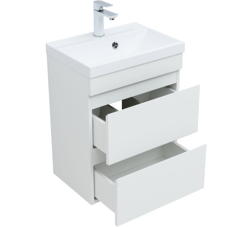 Тумба под раковину Aquanet Нота New 50 белый глянец