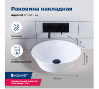 Раковина накладная Aquanet Smart-1 42