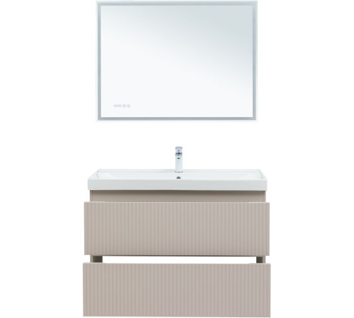 Тумба под раковину Aquanet Джейн (Flat) 90 бежевый