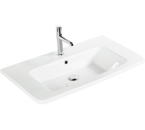 Тумба под раковину Aquanet Эмбер 80 белый матовый