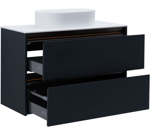 Тумба под раковину Allen Brau Activity 100 1.34014.AM антрацит матовый/олива браш