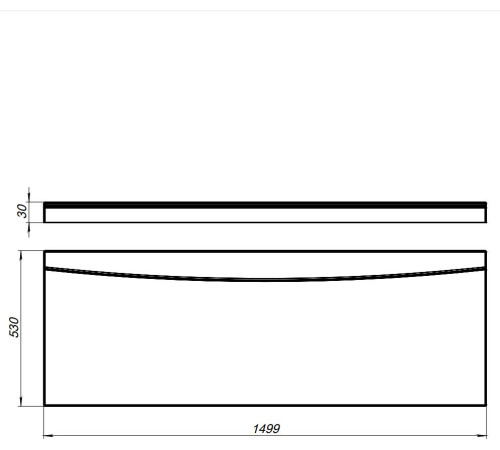 Фронтальный экран Aquanet Vitoria 130