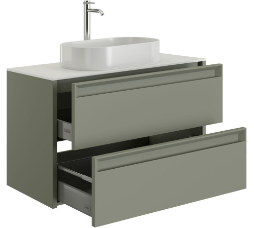 Тумба под раковину Allen Brau Fantasy 100 1.11003.CGM 2.0 олива матовый