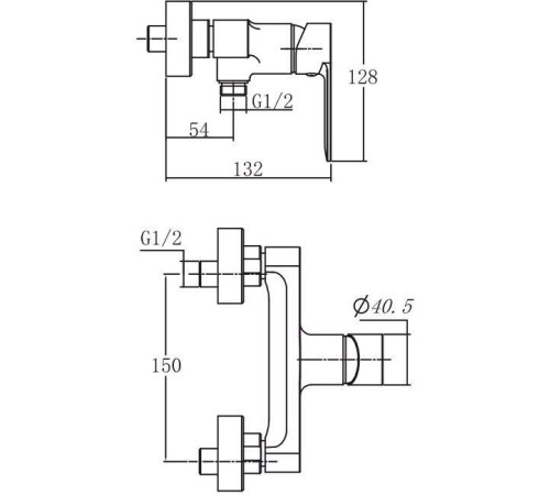 Смеситель для душа Aquanet Passion AF300-30B