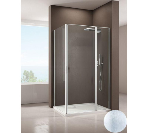 Душевой уголок Allen Brau Priority 90x90 3.31002.BA + 3.31017.BA серебро браш