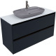Тумба под раковину Allen Brau Activity 120 1.34007.AM антрацит матовый/черный браш