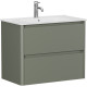 Тумба под раковину Allen Brau Gravity 80 1.370009.CGM олива матовый