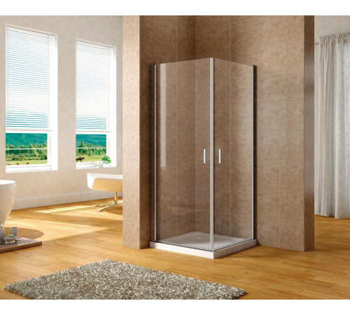 Душевой уголок Aquanet Cinetic 80х90,прозрачное стекло (AE12-N-80H190U-CT + AE12-N-90H190U-CT)
