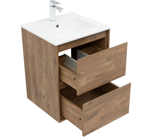 Тумба под раковину Aquanet Милан 50 дуб рустикальный
