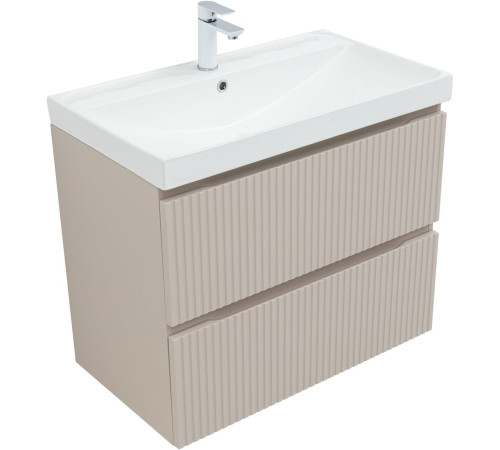 Тумба под раковину Aquanet Джейн (Flat) 80 бежевый