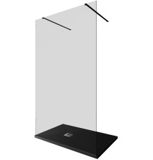 Душевая перегородка Allen Brau Infinity 2 120 3.21046.BBA.T черный браш