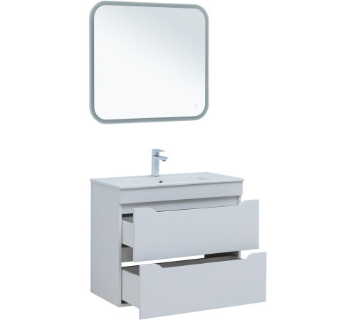 Тумба под раковину Aquanet Практика 80 белый матовый